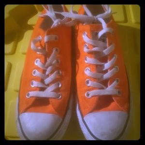 Neon Orange Converse